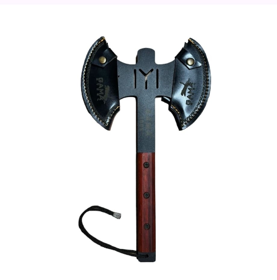 Gama Steel Kamp Baltası (Deri Kılıflı) 3M